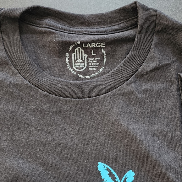 Future Palms Men's Paradise Graphic Tee in Black, Large - Picture 6 of 7